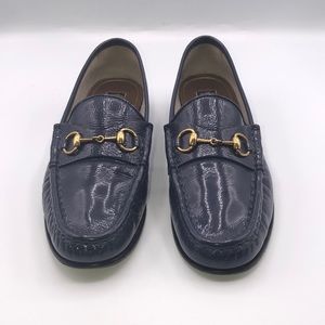 Authentic Gucci Blue 1953 Horse-bit Loafers 38/8